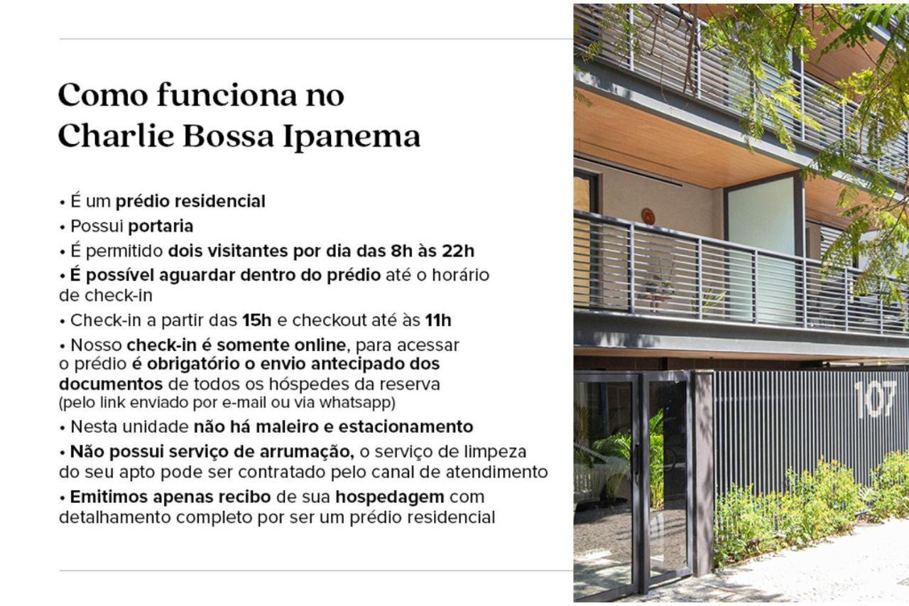 Charlie Bossa Ipanema Apartment Rio de Janeiro Exterior photo